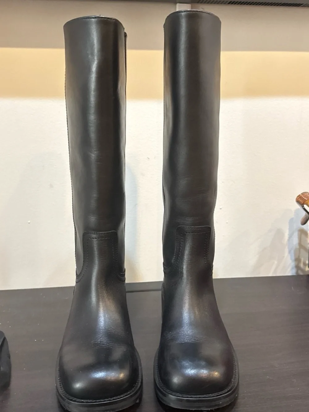 Steve Madden Black Over-the-Knee Leather Boots